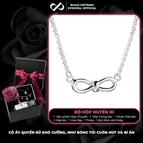 Dây chuyền bạc nữ KYDOPAL vòng cổ cá tính nơ thắt mini basic trang sức bạc 925 - PAL9C3C27