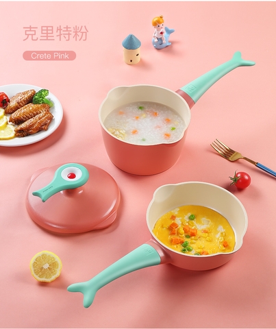 SET QUÁNH CHẢO CHỐNG DÍNH CÁ VOI CATEMAKER ( TẶNG KÈM XỬNG HẤP )