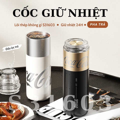 CỐC GIỮ NHIỆT PHA TRÀ LÕI THÉP KHÔNG GỈ S31603 CAO CẤP GERM