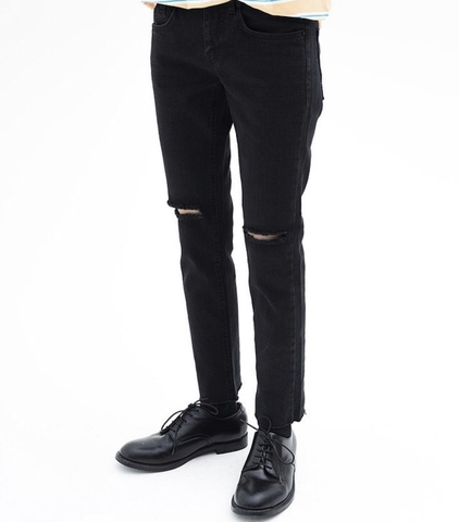 SKINNY JEAN rách gối 👖 (đen)