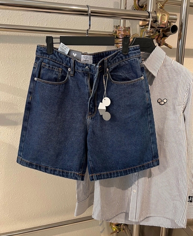 LOGO JEAN SHORTS (deepblue)