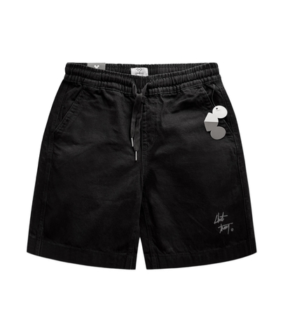 BIG KID JEAN SHORTS (đen)