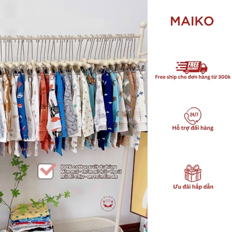 Bộ cotton bé trai họa tiết in tràn dễ thương SS2662