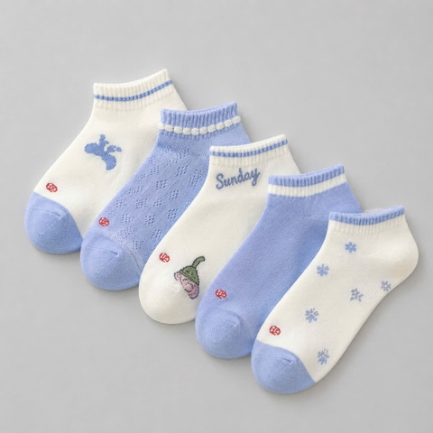 TẤT COTTON BÉ GÁI TEEN 9 - 12 TUỔI