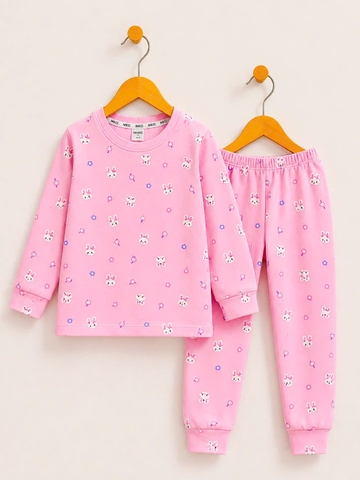 BỘ DÀI TAY COTTON 4 CHIỀU BÉ GÁI 4-14 TUỔI 