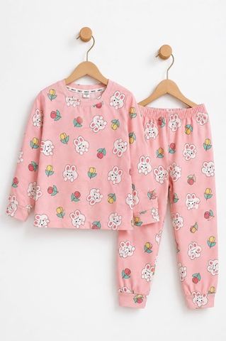 BỘ DÀI TAY COTTON 4 CHIỀU BÉ GÁI 4-14 TUỔI 
