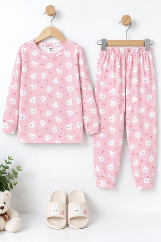 BỘ COTTON DÀI TAY BÉ GÁI 4 - 14 TUỔI