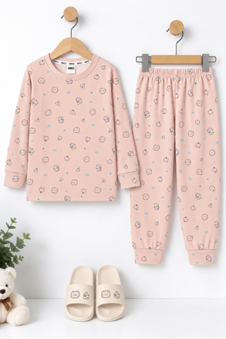 BỘ DÀI TAY COTTON 4 CHIỀU BÉ GÁI 4-14 TUỔI 
