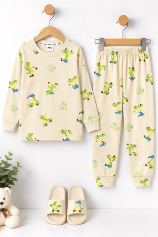 BỘ DÀI TAY COTTON BÉ TRAI 4-14 TUỔI