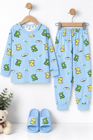 BỘ COTTON DÀI TAY BÉ TRAI 4-14 TUỔI