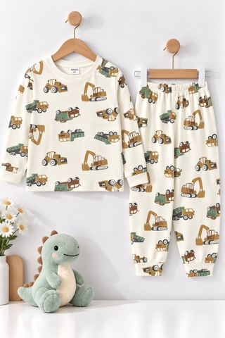 BỘ DÀI TAY COTTON BÉ TRAI 4-14 TUỔI