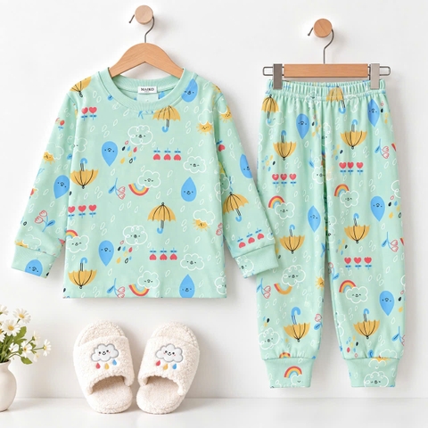 BỘ DÀI TAY COTTON BÉ GÁI 1-5 TUỔI