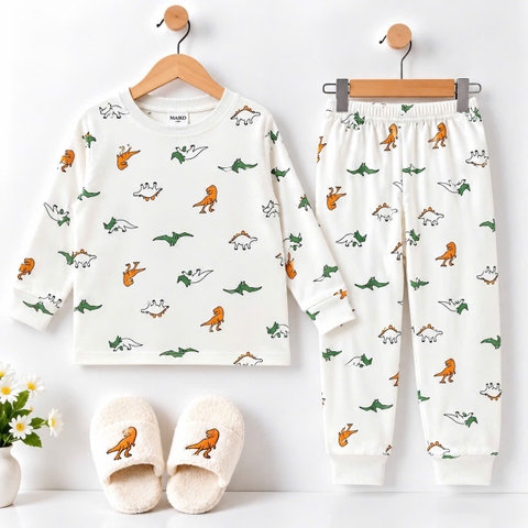 BỘ COTTON DÀI TAY BÉ TRAI 1-5 TUỔI