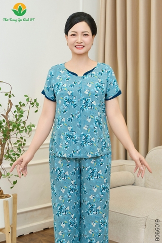 BỘ LANH TRUNG NIÊN QUẦN LỬNG ÁO CỘC TAY B06.6019