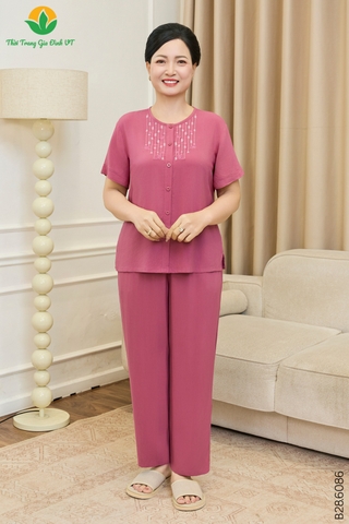 BỘ LANH TRUNG NIÊN QUẦN DÀI ÁO CỘC TAY B28.6086