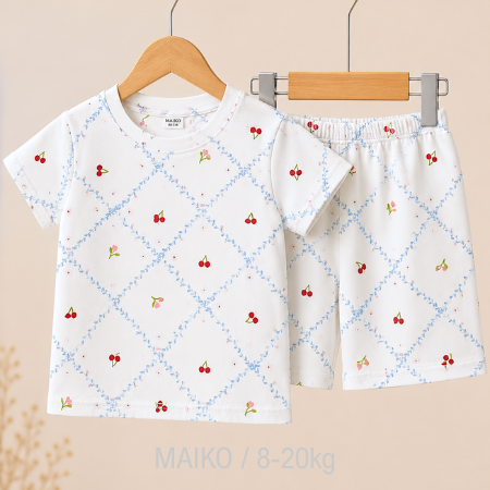 [COMBO 3 BỘ] COTTON CỘC TAY BÉ GÁI TỪ 1-5 TUỔI