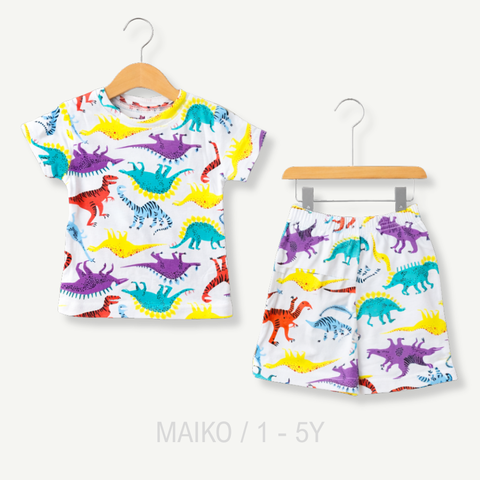 BỘ COTTON CỘC TAY BÉ TRAI 1-5Y