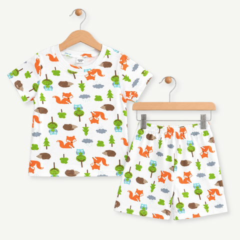 BỘ COTTON CỘC TAY BÉ TRAI 1-5Y