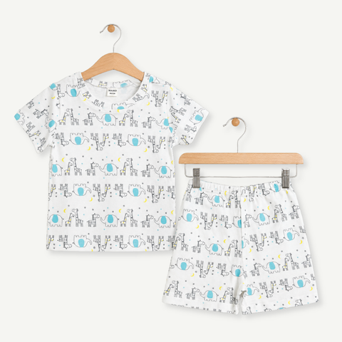 BỘ COTTON CỘC TAY BÉ TRAI 1-5Y