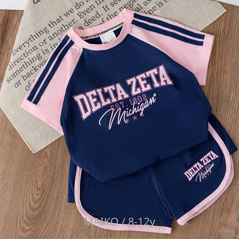 BỘ CỘC TAY COTTON BÉ GÁI DELTA ZETA 8-12 TUỔI