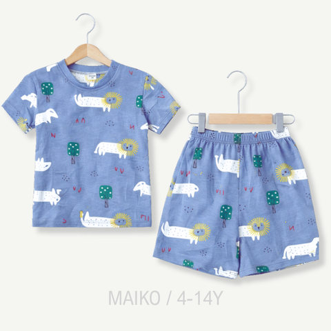 BỘ CỘC TAY COTTON 4 CHIỀU IN TRÀN BÉ TRAI 4-14 TUỔI
