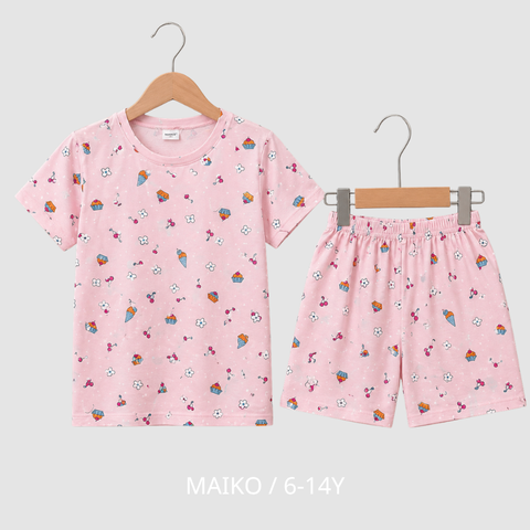 BỘ CỘC TAY COTTON 4 CHIỀU BÉ GÁI 6-14 TUỔI 