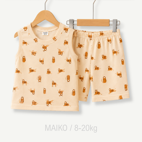 BỘ COTTON 3 LỖ IN HÌNH BÉ TRAI 1-5Y (NHIỀU HỌA TIẾT)