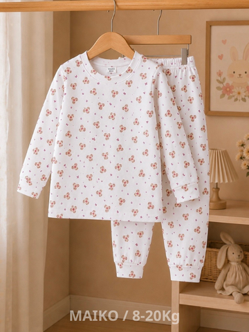 BỘ DÀI TAY COTTON BÉ GÁI 1-5 TUỔI