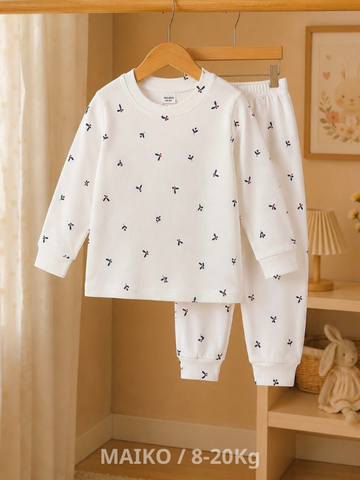BỘ DÀI TAY COTTON BÉ GÁI 1-5 TUỔI (NHIỀU MÀU)