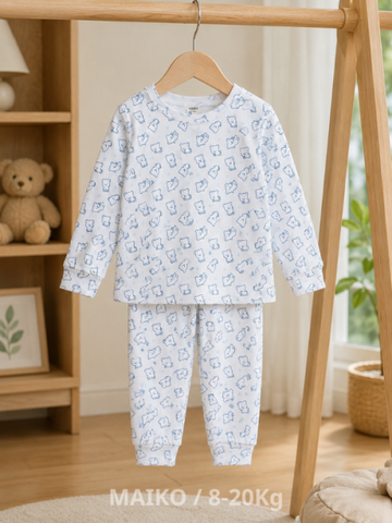 BỘ COTTON DAI TAY BÉ TRAI 1-5 TUỔI