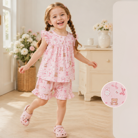 BỘ CỘC TAY LANH BÉ GÁI 2-7 TUỔI
