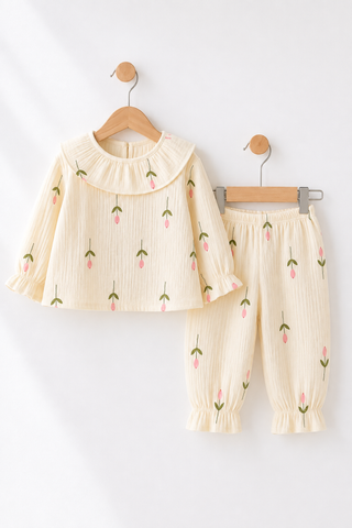 BỘ XÔ DÀI TAY HÀN QUỐC CHO BÉ GÁI 1-5Y