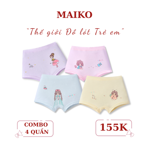 SET 2 quần chip đùi bé gái Modal mềm mịn, thoáng mát CDG020