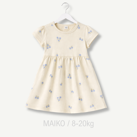 VÁY COTTON HỒNG IN TRÀN HÌNH BÉ GÁI 1-5Y