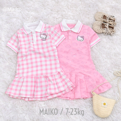 VÁY POLO HELLO KITTY BÉ GÁI 90-150
