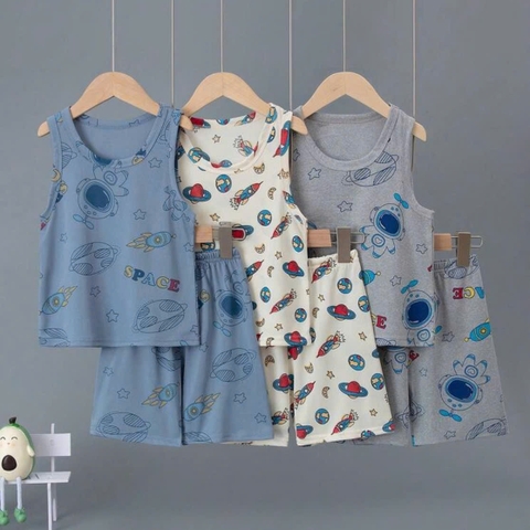 [COMBO 3 BỘ] COTTON 3 LỖ BÉ TRAI 1-5 TUỔI