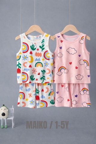 [COMBO 3 BỘ] COTTON 3 LỖ BÉ GÁI 1-5 TUỔI
