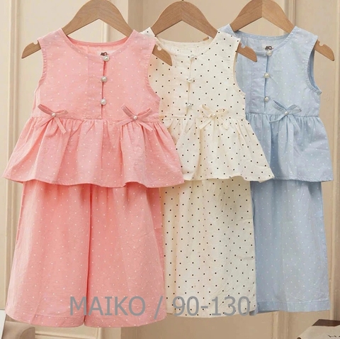 BỘ THÔ SÁT NÁCH BÉ GÁI BI NƠ SIZE 90-130