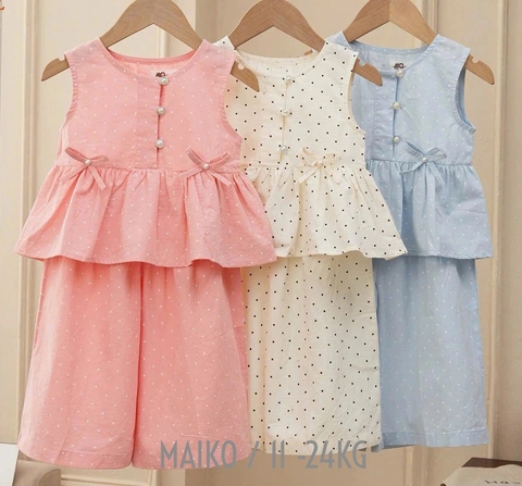 BỘ THÔ SÁT NÁCH BÉ GÁI BI NƠ SIZE 90-130