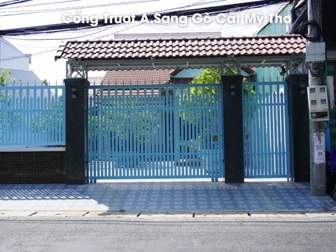 Công Trình Hoàn Thiện Cổng Trượt Tự Động Roger Tại Mỹ Tho
