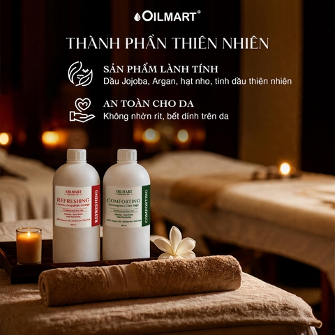 Dầu Massage Body Chuyên Dụng Cho Spa Oilmart - Lemongrass Comforting
