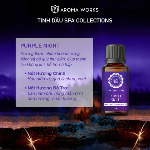 Tinh Dầu Aroma Works Spa Collections - Purple Night