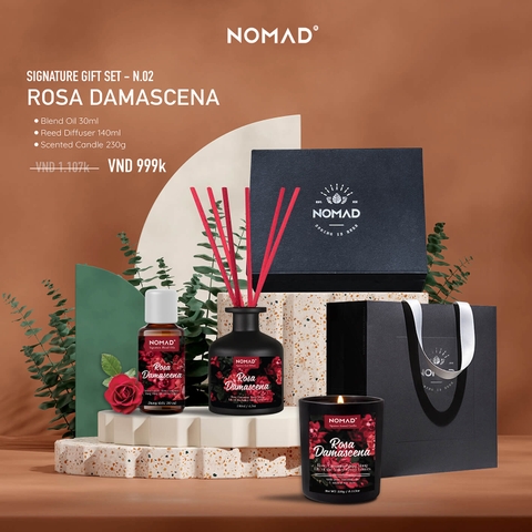 Combo Quà Tặng Nến Thơm, Tán Hương, Tinh Dầu Nomad Signature Gift Set