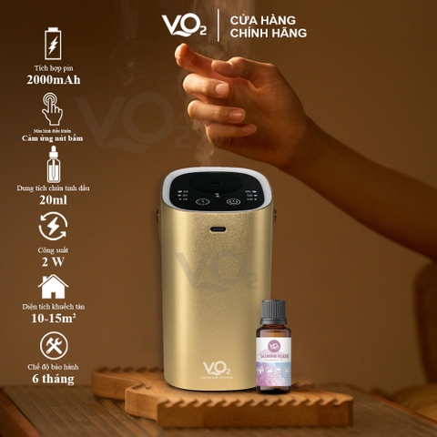 Máy Xông Tinh Dầu Dành Cho Gia Đình VO2 Smart Home Scent Diffuser Không Dùng Nước, Có Sạc Pin Giúp Khử Mùi