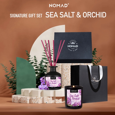 Combo 2 Phần Quà Tặng Nến Thơm, Tán Hương Nomad Signature Gift Set