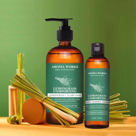 Dầu Massage Toàn Thân Aroma Works Body Massage Oils - Lemongrass Comforting