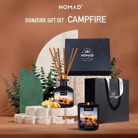 Combo 2 Phần Quà Tặng Nến Thơm, Tán Hương Nomad Signature Gift Set