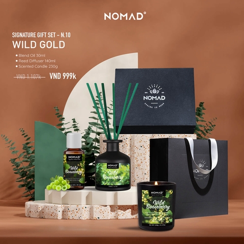 Combo Quà Tặng Nến Thơm, Tán Hương, Tinh Dầu Nomad Signature Gift Set