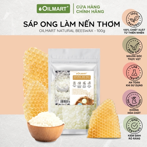 Sáp Ong Tự Nhiên Dạng Viên Oilmart Natural Bee Wax