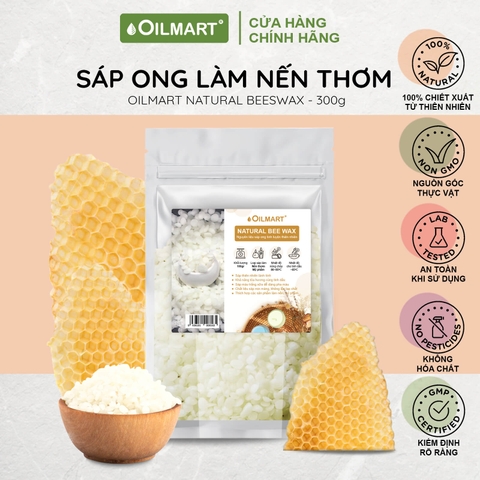 Sáp Ong Tự Nhiên Dạng Viên Oilmart Natural Bee Wax